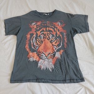 Gray tiger shirt Wrangler x Free People